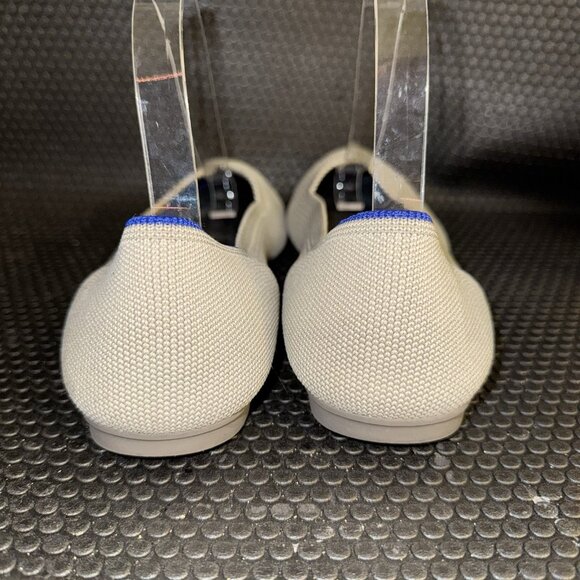 Rothys The Flat Beige Flax Birdseye Round Toe Slip on Shoe Women’s Size 10.5 - Picture 3 of 8